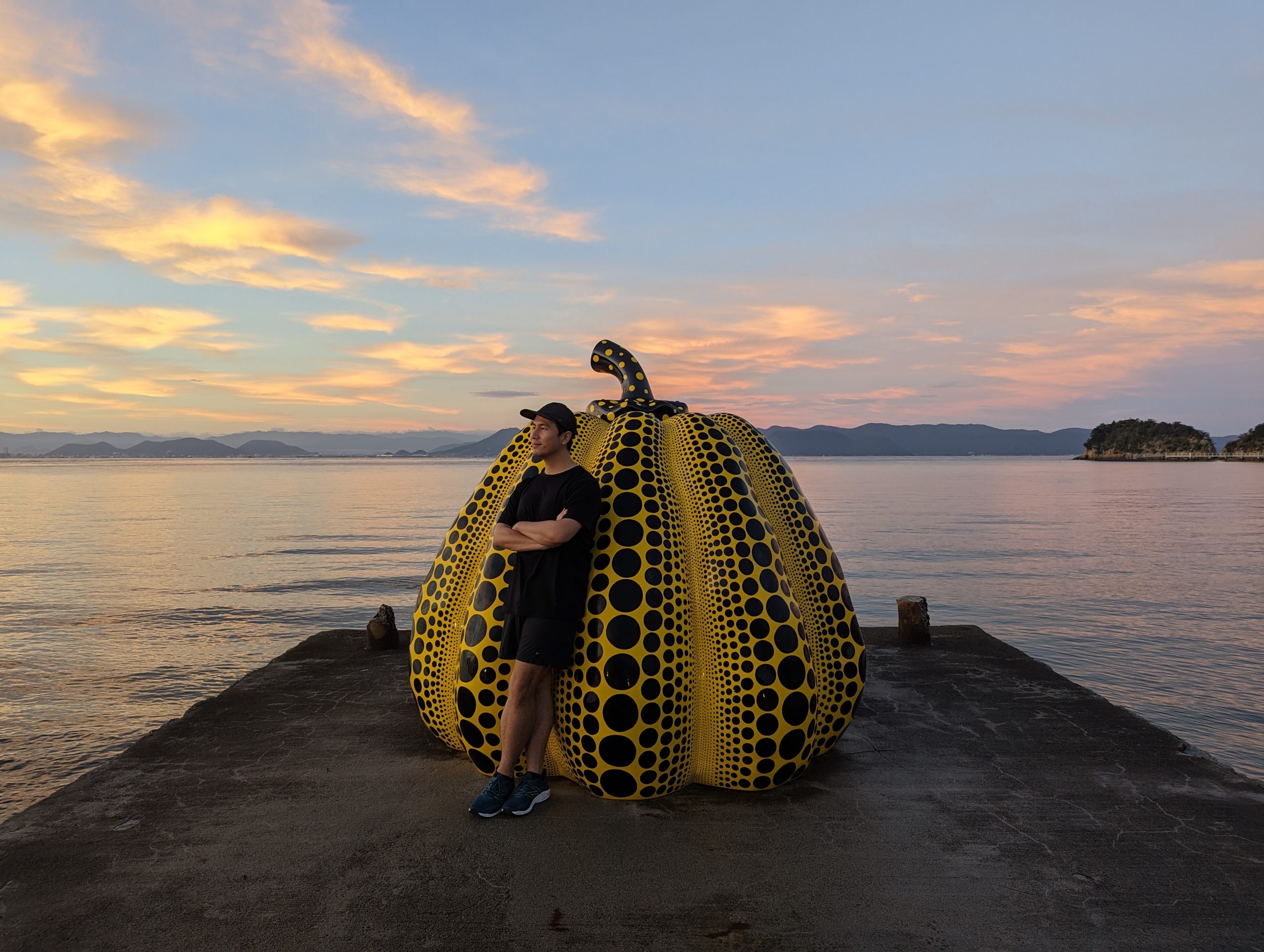 J*e様 Yayoi Kusama Naoshima Pumpkin black Yayoi Kusama - Pumpkin (Yellow and Black) for Sale | Artspace
